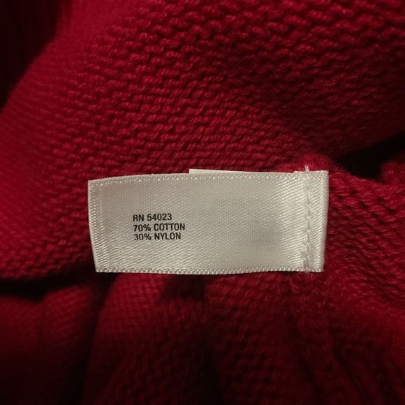 The Gap Red Turtleneck Sweater Size Small - Picture 6 of 6